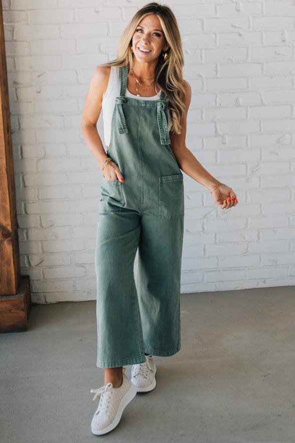 Niccola Knot Strap Overalls - ZENANA