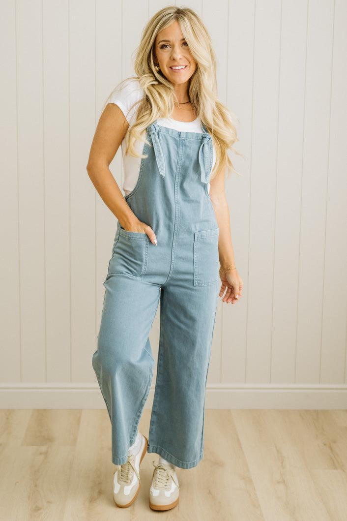 Niccola Knot Strap Overalls - ZENANA