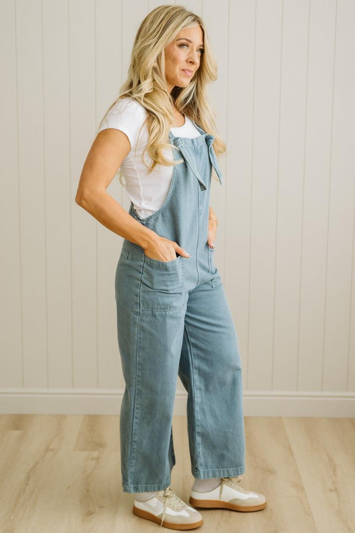 Niccola Knot Strap Overalls - ZENANA