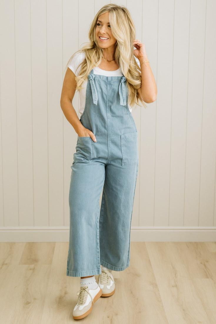 Niccola Knot Strap Overalls - ZENANA