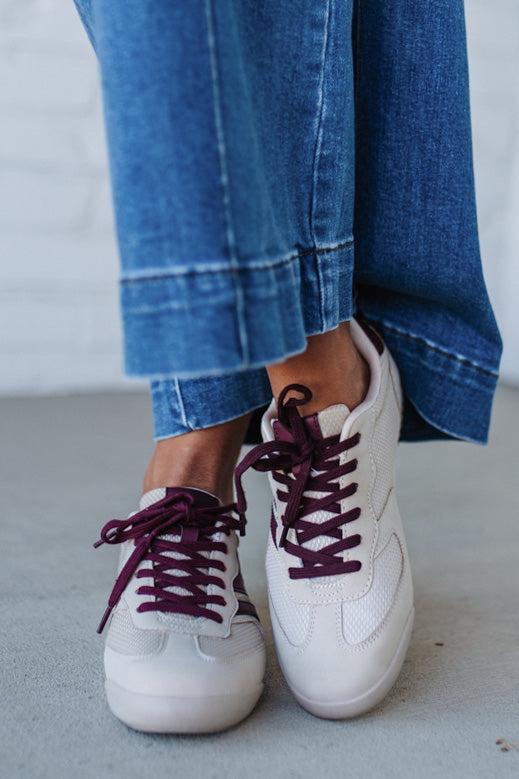 Nicki Athletic Sneakers | Beige/Wine