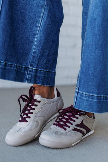 Nicki Athletic Sneakers | Beige/Wine