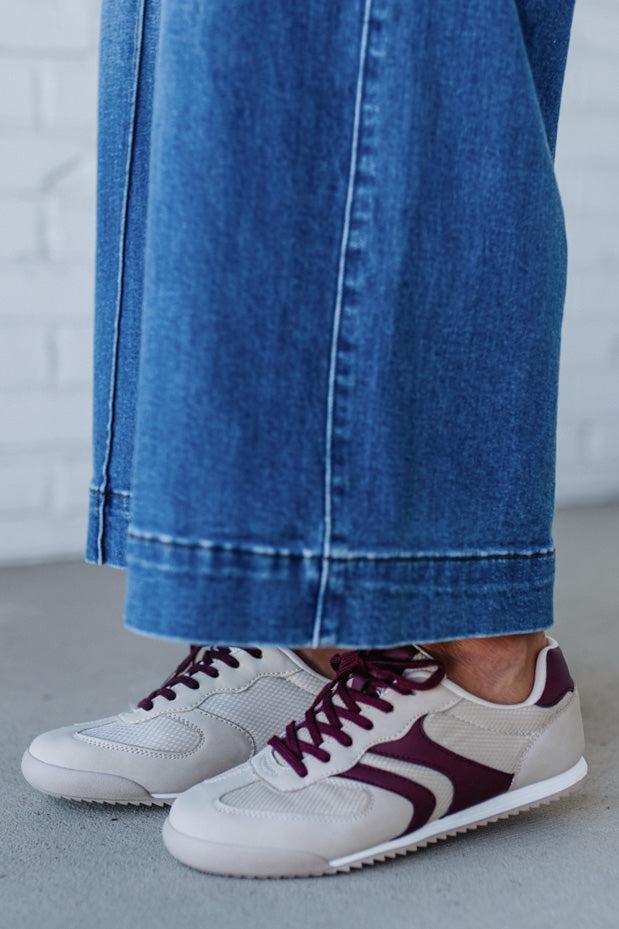 Nicki Athletic Sneakers | Beige/Wine