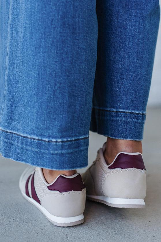 Nicki Athletic Sneakers | Beige/Wine