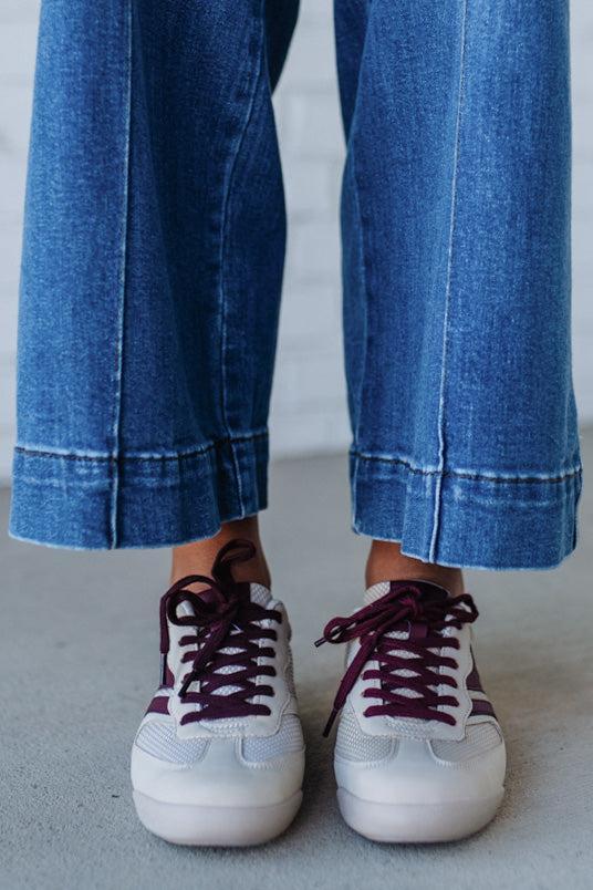 Nicki Athletic Sneakers | Beige/Wine