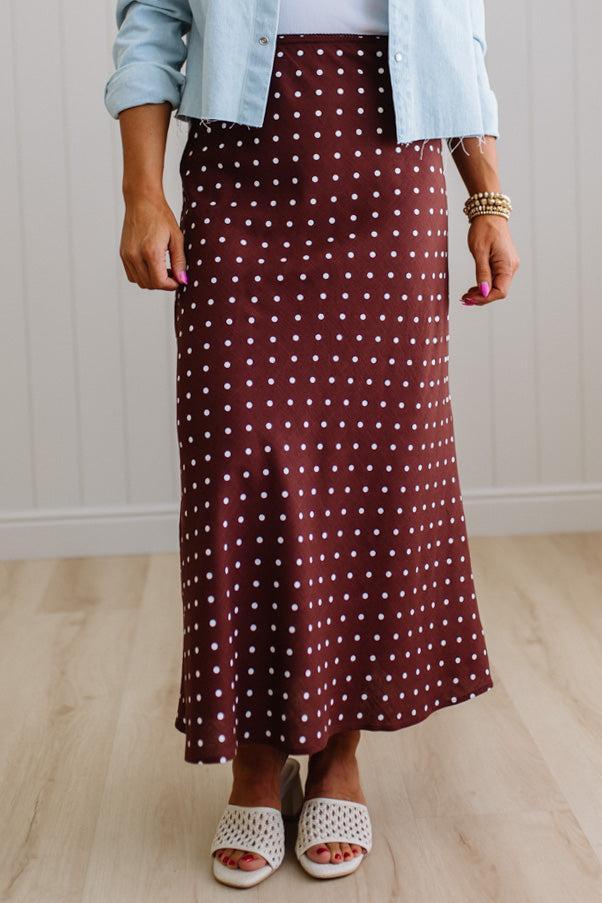 Pauly Polka Dot Midi Skirt