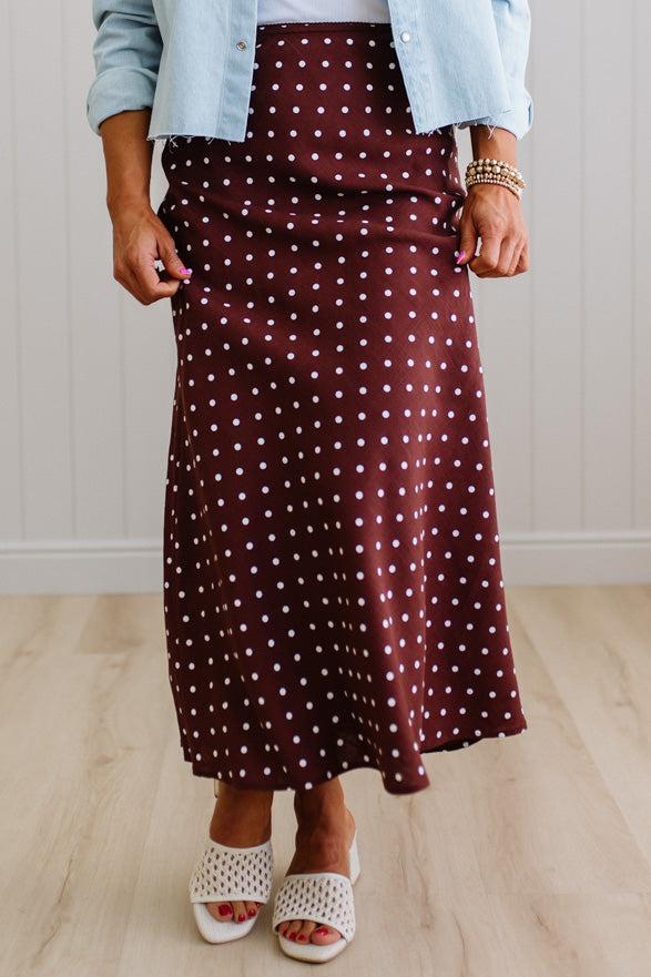 Pauly Polka Dot Midi Skirt