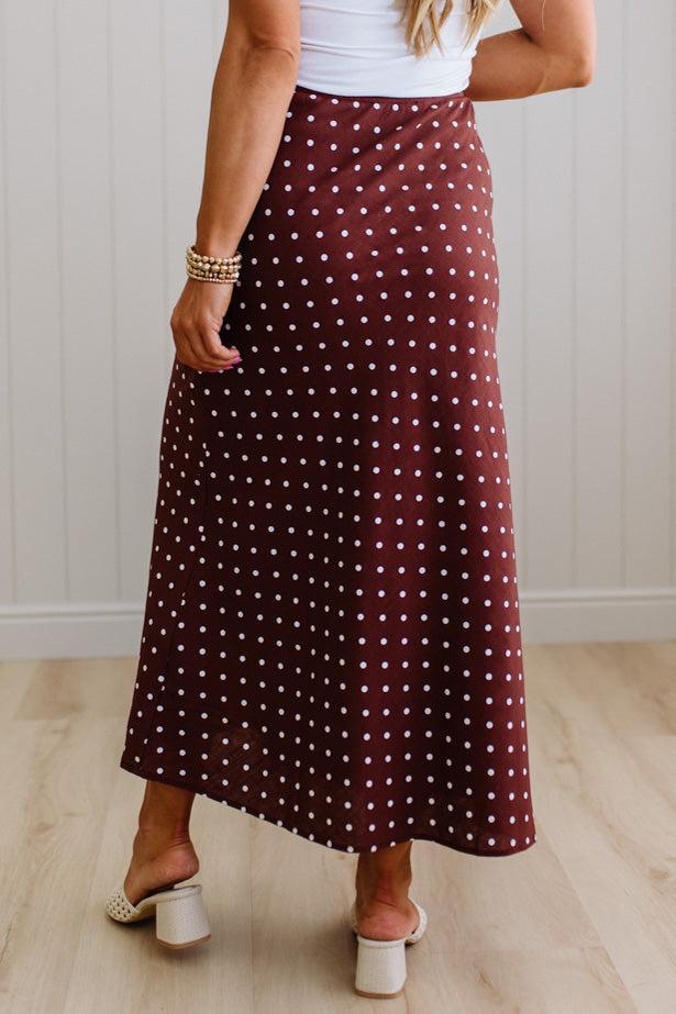 Pauly Polka Dot Midi Skirt