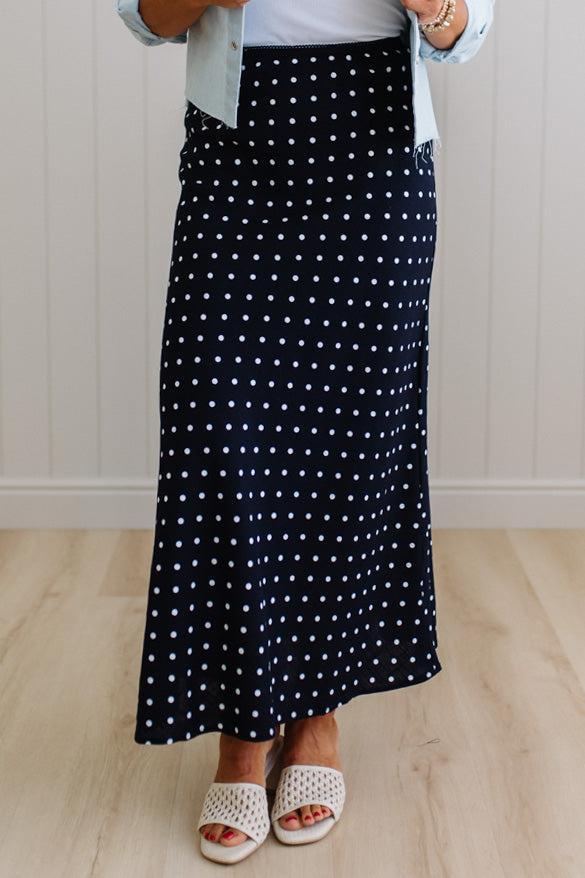 Pauly Polka Dot Midi Skirt