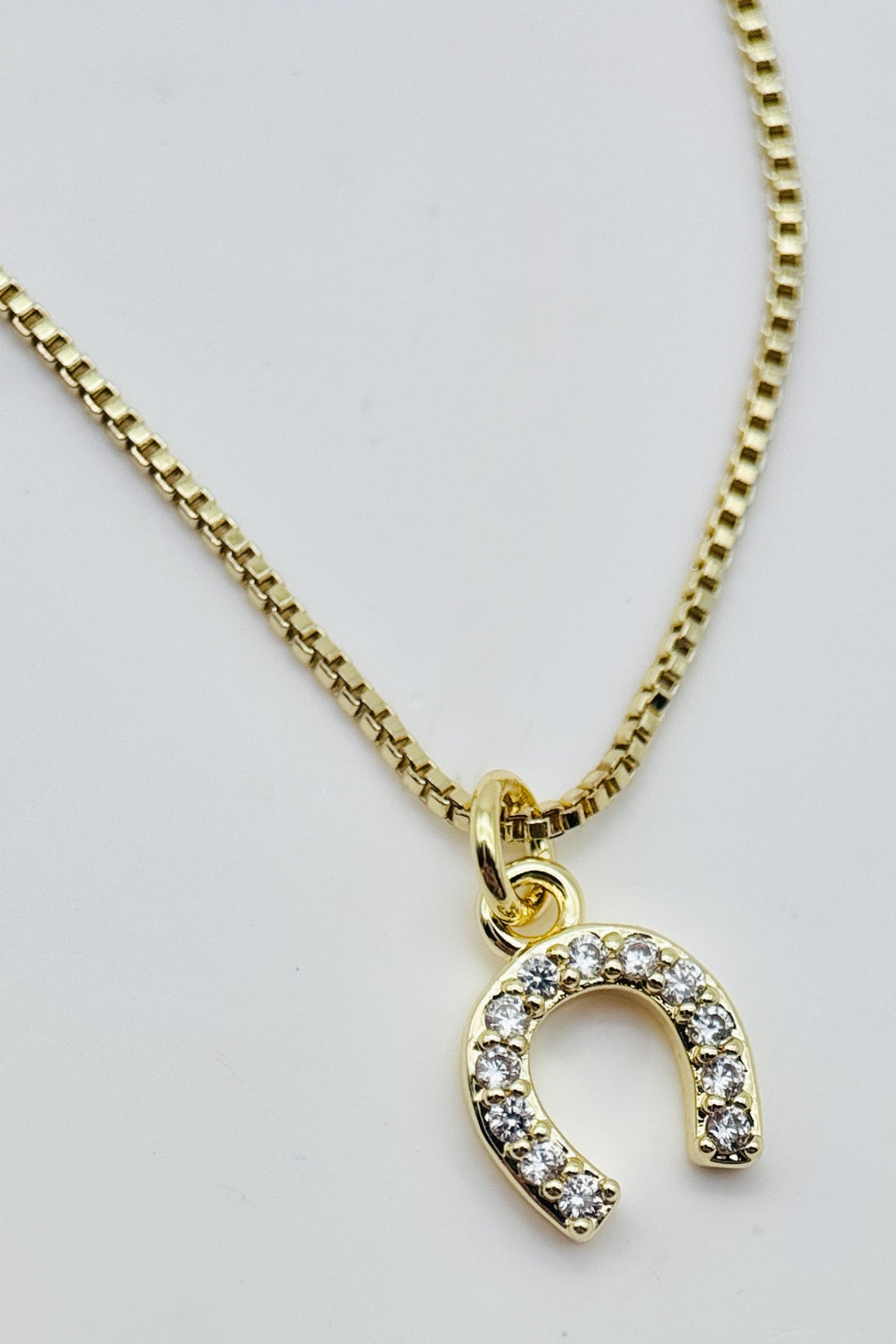 Pave Horseshoe Pendant