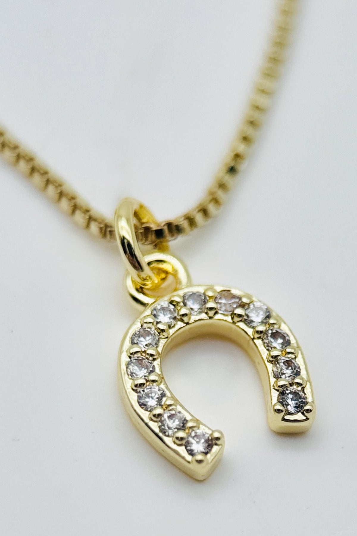 Pave Horseshoe Pendant