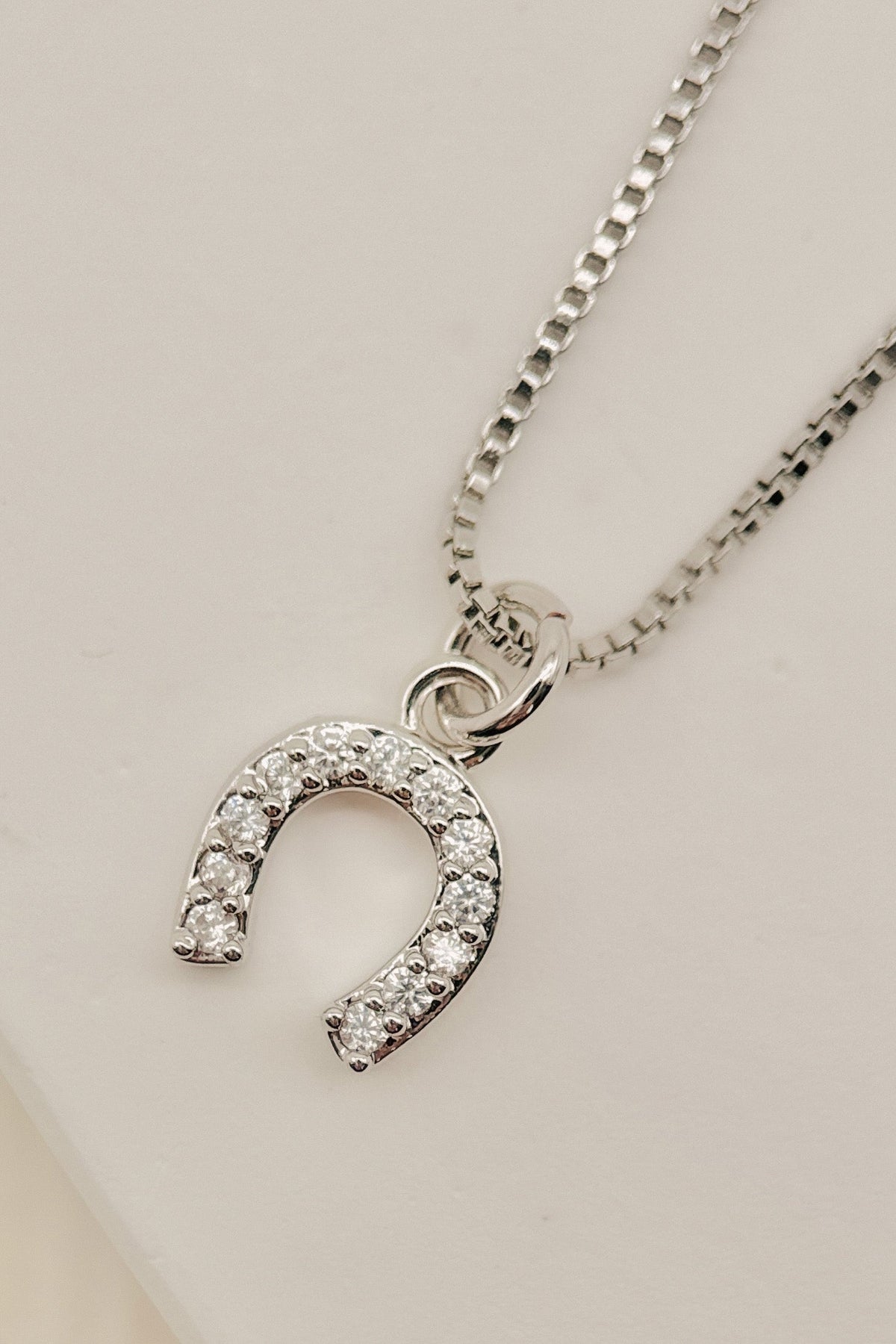 Pave Horseshoe Pendant