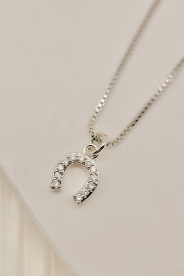 Pave Horseshoe Pendant