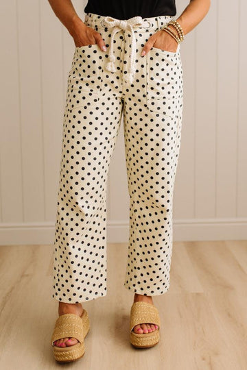 Peyton Polka Dot Barrel Jeans - LOVLOV