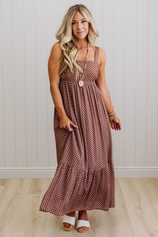 Phiffer Polka Dot Maxi Dress