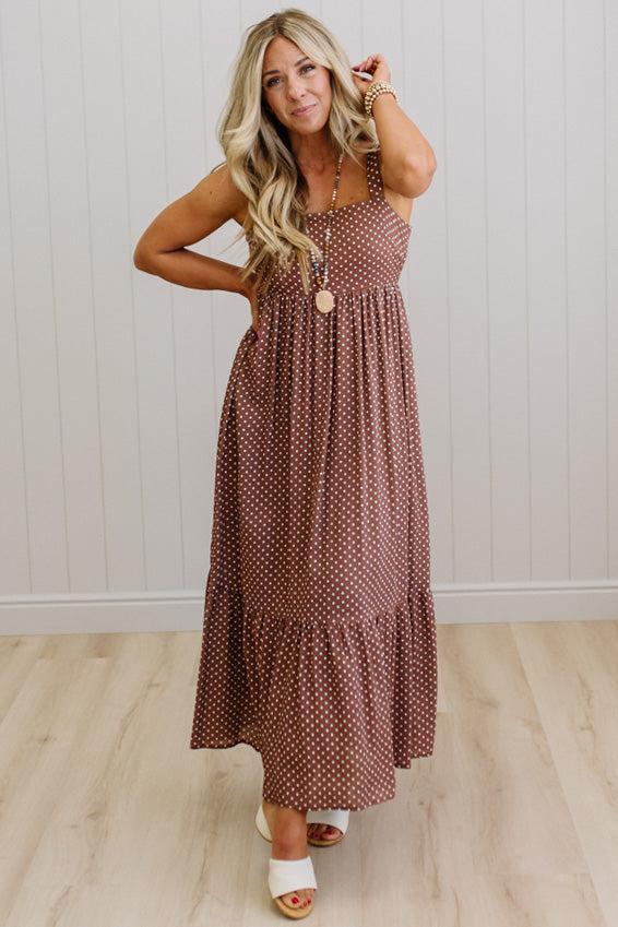Phiffer Polka Dot Maxi Dress