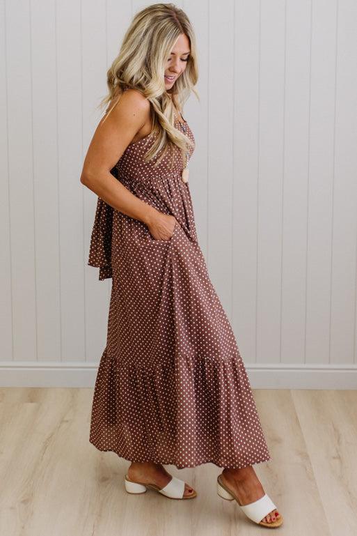 Phiffer Polka Dot Maxi Dress