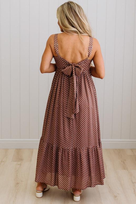 Phiffer Polka Dot Maxi Dress