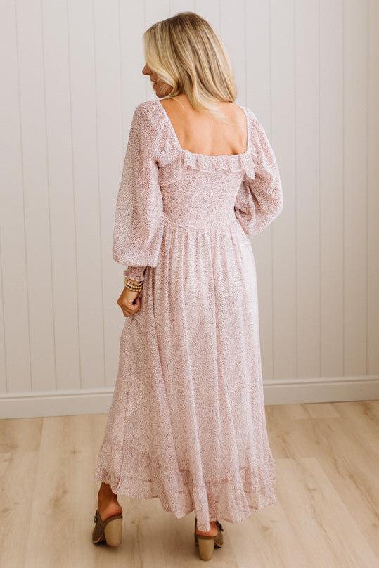 Phoebe Smocked Bow Front Maxi