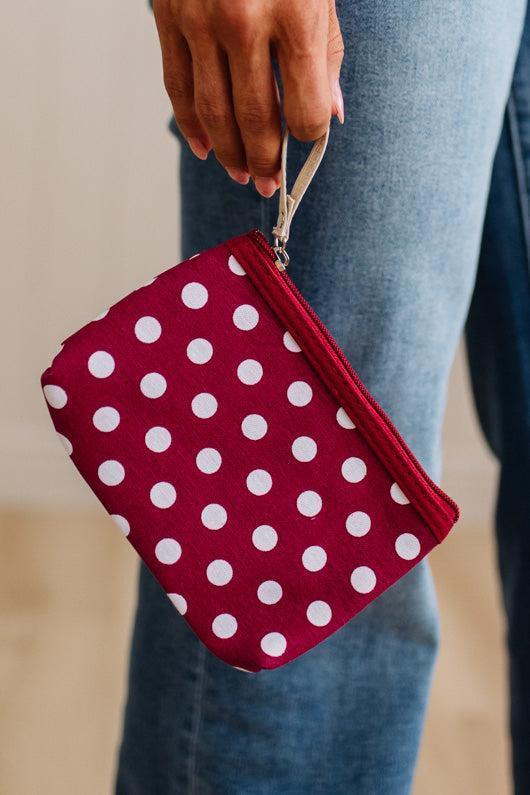 Polka Dot Mini Clutch