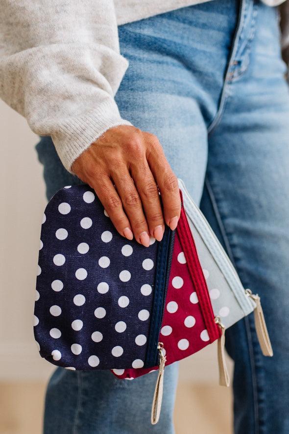 Polka Dot Mini Clutch
