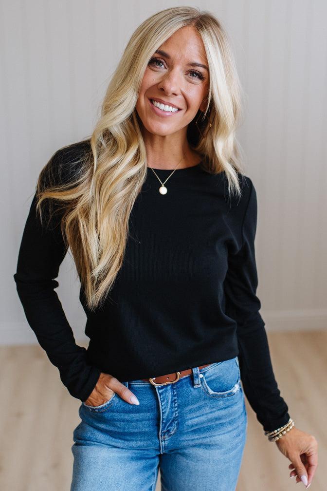 Polly Ribbed Essential Tee