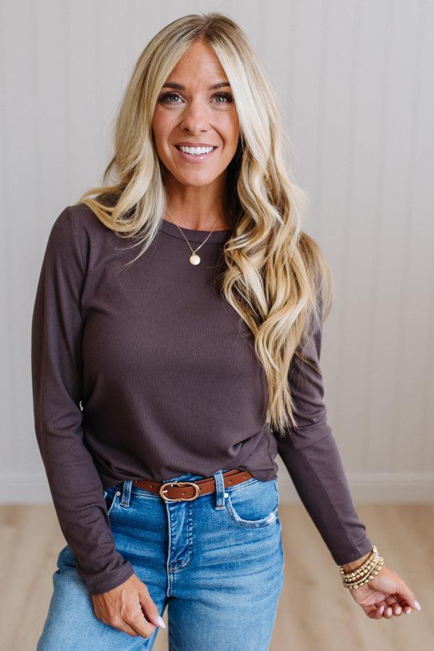 Polly Ribbed Essential Tee