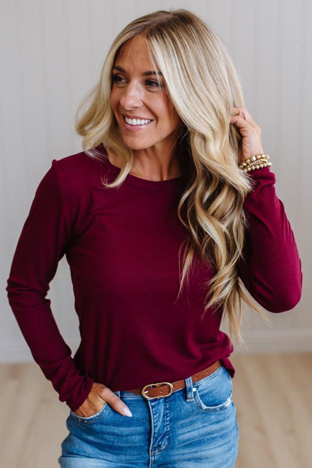 Polly Ribbed Essential Tee