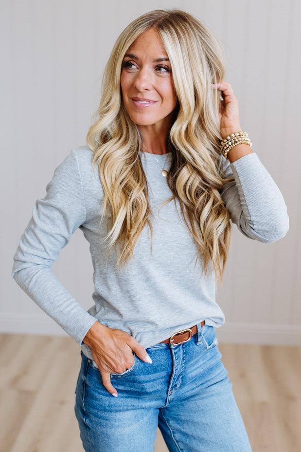 Polly Ribbed Essential Tee