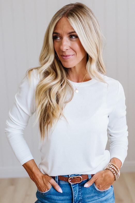 Polly Ribbed Essential Tee