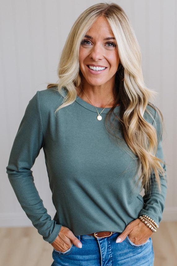 Polly Ribbed Essential Tee