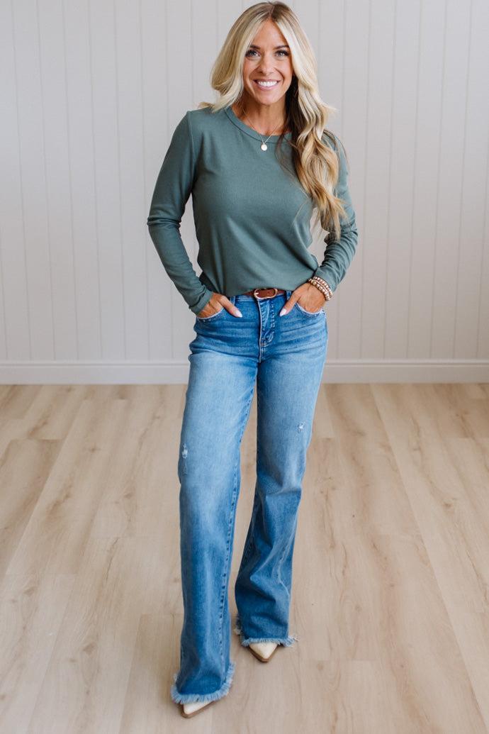 Polly Ribbed Essential Tee