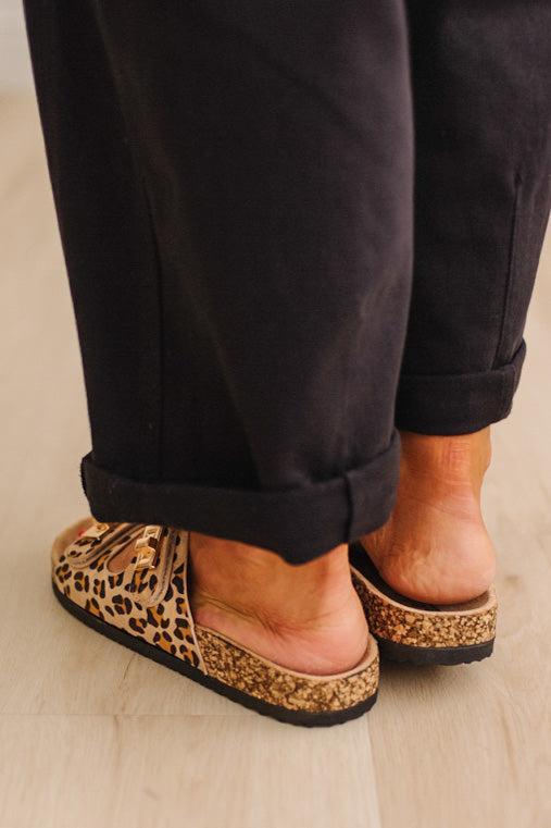 Quinnie Double Strap Slides | Leopard