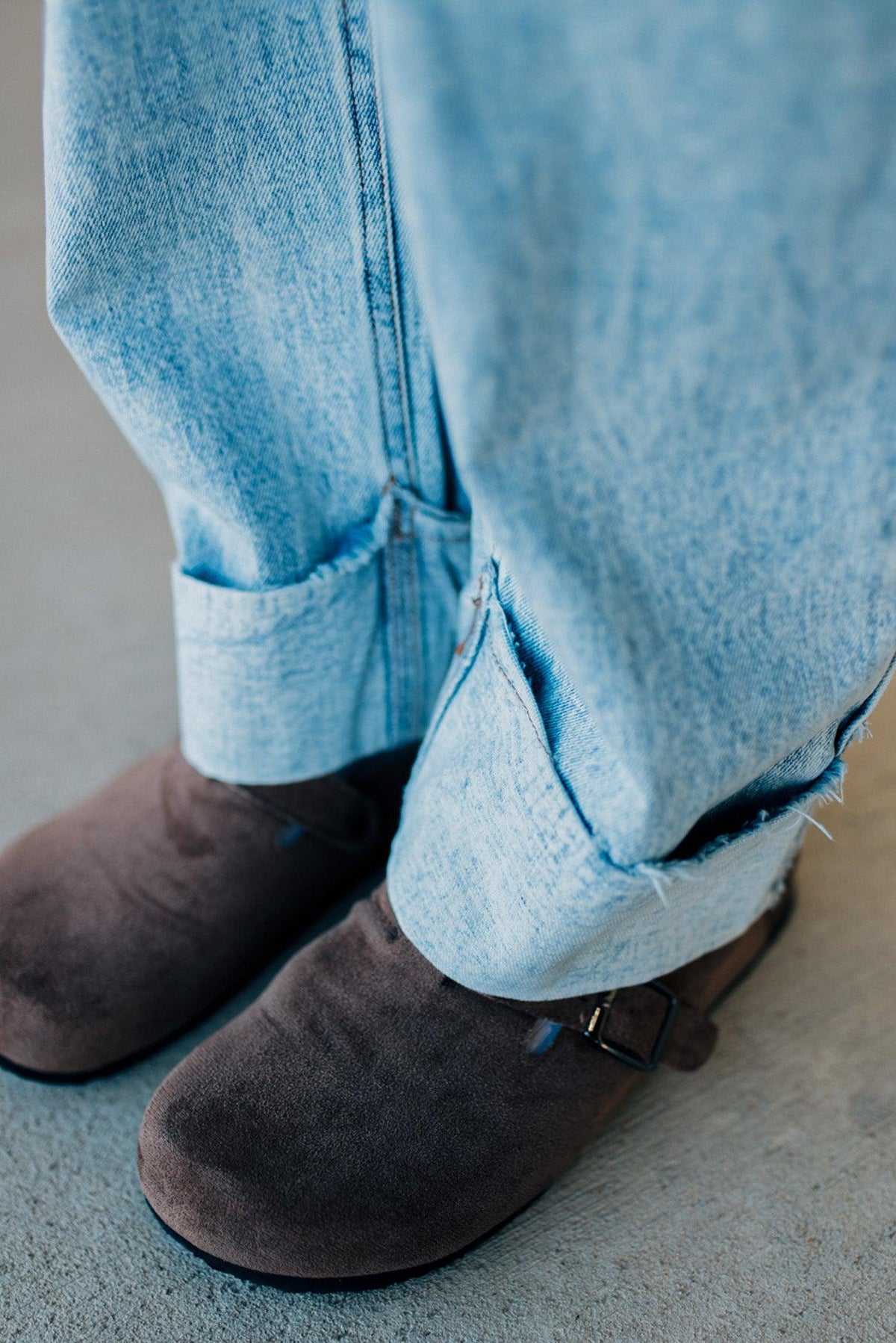 Rhauli Rolled Bottom Barrel Jeans - SO ME