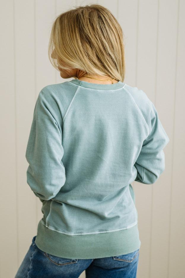 Ribbed Accent Pocketed Pullover