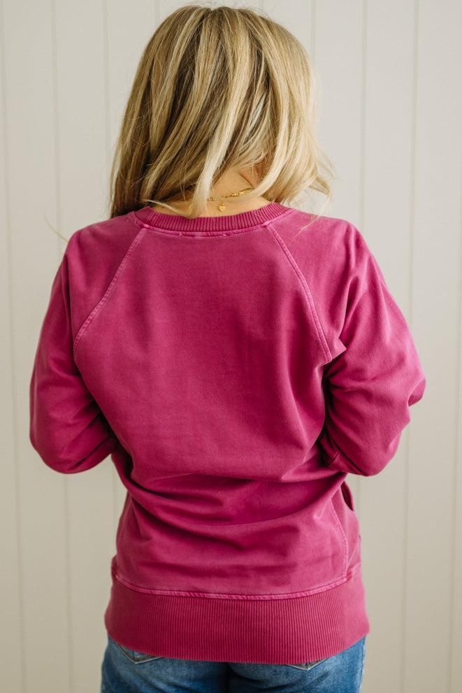Ribbed Accent Pocketed Pullover