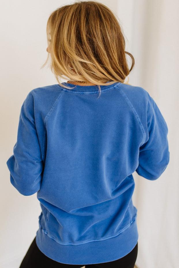 Ribbed Accent Pocketed Pullover