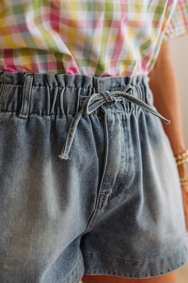 Robi Tie Front Paperbag Shorts - SO ME