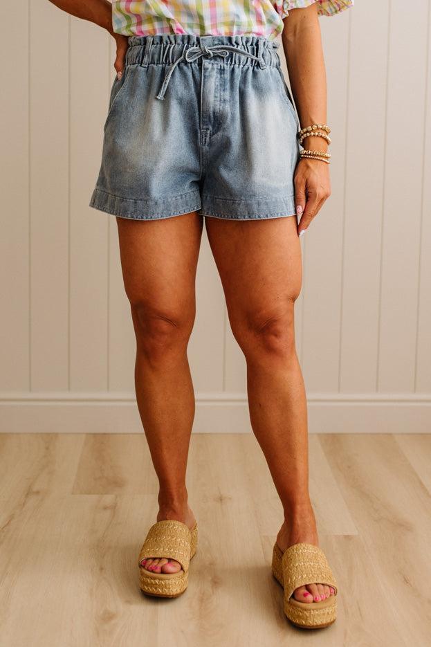 Robi Tie Front Paperbag Shorts - SO ME
