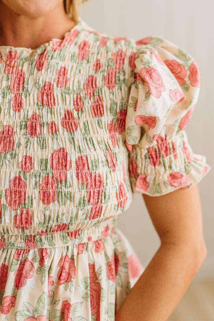 Rosebud Smocked Top