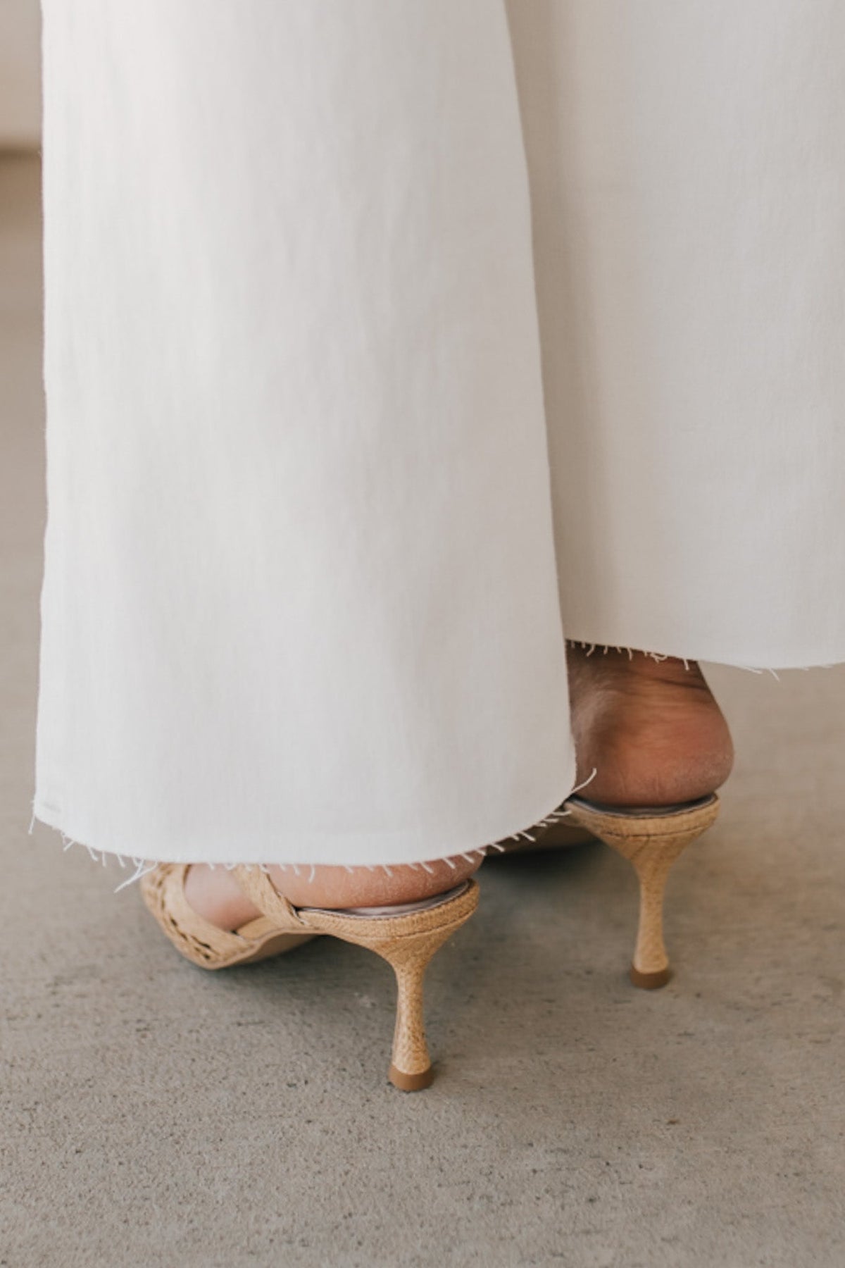 Rylie Raffia Kitten Heels
