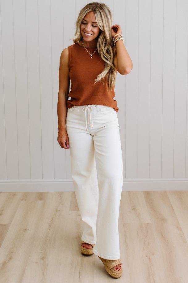 Sabre Sleeveless Solid Sweater
