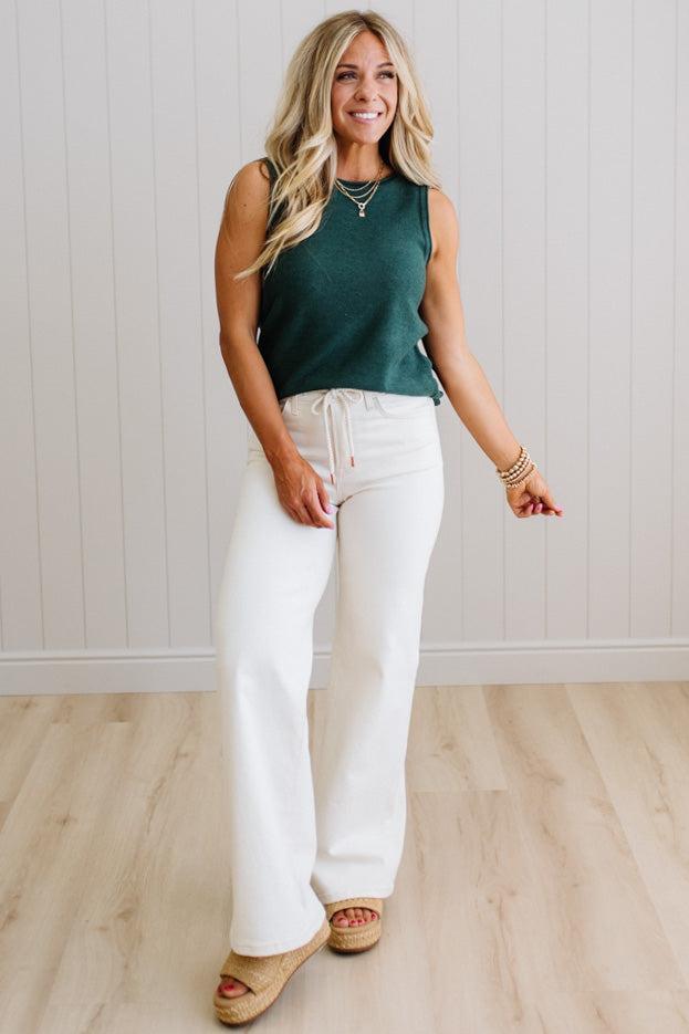 Sabre Sleeveless Solid Sweater