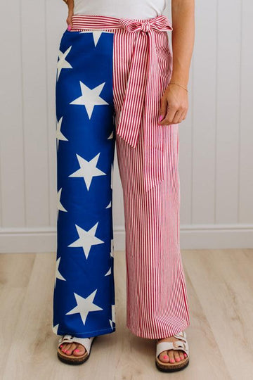 Sammi Stars and Stripes Side Tie Pants