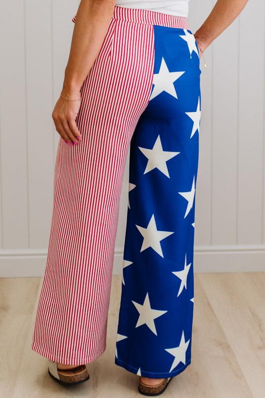 Sammi Stars and Stripes Side Tie Pants