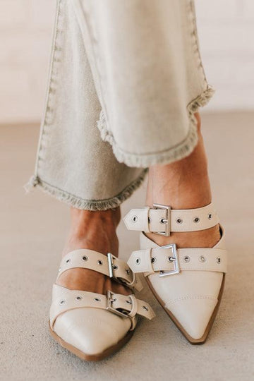 Sawyer Studded Pointed Toe Flats | Sand