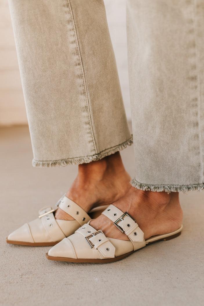 Sawyer Studded Pointed Toe Flats | Sand