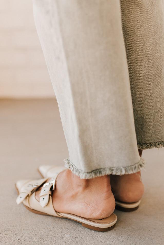 Sawyer Studded Pointed Toe Flats | Sand