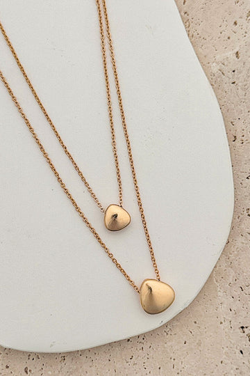 Shiny Pebbles Layered Necklace