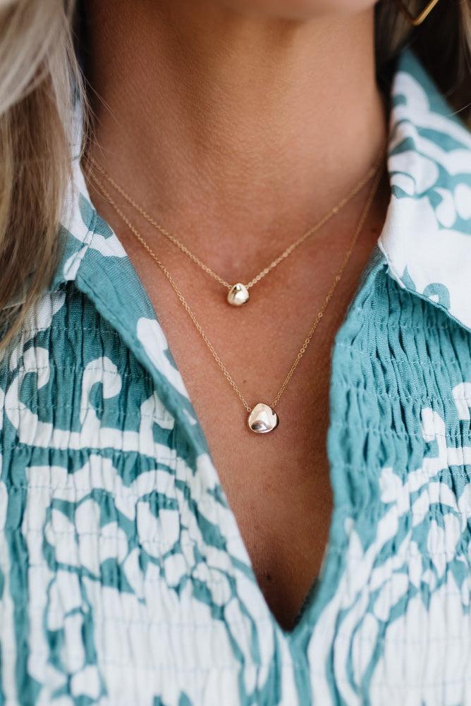Shiny Pebbles Layered Necklace
